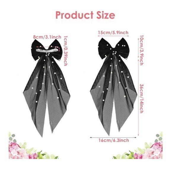 Bridal Pearl Bow - Picture 3 of 5